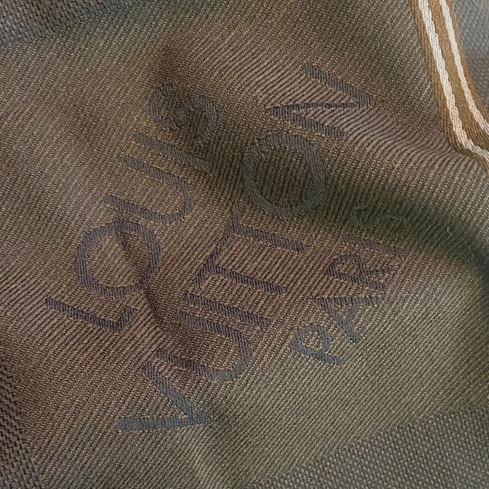 Louis Vuitton Dark Brown and Black Scarf - Picture 6 of 9